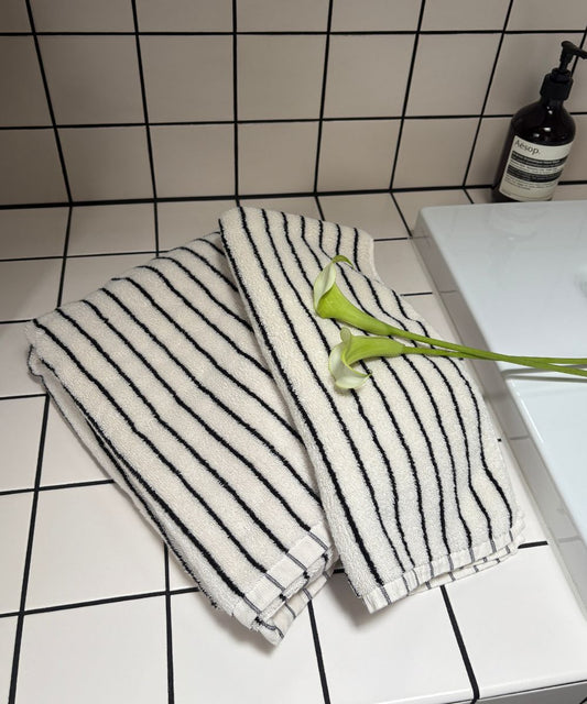 ストライプ フェイスタオル バスタオル